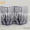 Interior decoration cheap art screen classical design metal folding screen