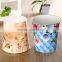 Factory price household pure PP plastic round dust bin storage box