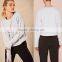 Women Sweatshirt without Hood Active Soft Cotton Plain Dyed Long Sleeve Crew Neck Sweatshirt Oversized