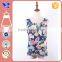 Cutout neckline beautiful floral fashion chiffon vest lady top apparel