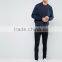 2016 High Quality Custom Plus Size Short Sleeve Crew Neck Navy Mens Cotton Elastane Skinny Fitness Casual Plain solid T-Shirt