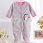 2016new baby clothes newborn 100% cotton penguin pattern baby romper long sleeve with toe infants pyjamas import from china