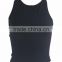 2016 Fashion Design Fitness Skinny Sports Dance Crop Top Black 100% Cotton Sexy Ladies Crop T Shirt