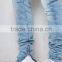 Drop Skinny Indigo Blue biker denim joggers