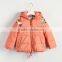 Delta short coat of kids high quality winter coat for children red and orange coat for girls