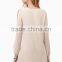 Fashion Cold Shoulder Design Long Sleeve Summer Dress for Mature Woman