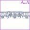 African 100% polyester 3 wide decorative cotton lace trim wholesale