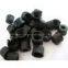 polypropylene caps black white 8mm
