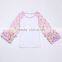 Popular baby long sleeve polka dots patterns children boutique clothing ruffle raglan