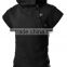 low MOQ women and men blank hoodies wholesale short sleeve zip up sport hoodies OEM services