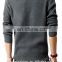 Wholesale OEM Sevrice Lastest Design Long Sleeve O- Neck Custom Knitted Pullover Men Sweater