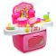 Nice design plastic kitchen kids toys with light and music