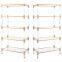 Clear Acrylic Wall Mounted Cosmetic Shelf Plexiglass Ladder Shelf