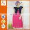 Muslim chiffon with top denim jacket gown dress for elegant ladies