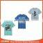 Group events wear blue casual screen printing t shirt