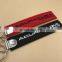 Custom LOGO design oblong metal name sublimation blank keychain/keyring