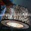 Custom Stainless steel etching candle lamp shades with black color plated