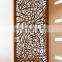 Latest cheap unique corten steel metal room divider leaf screen