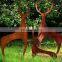 Christmas decorate Corten Steel animal Sculpture