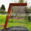 Corten Steel Rain Curtain Feature Waterfall