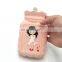 Mini water injection silicone hot water bottle and hand warmer with explosion-proof function for warm palace and carry