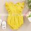 Butterfly Sleeve Baby Romper Ruffle Lace Bodysuit One Piece Jumpsuit