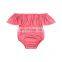 Girl Off Shoulder Romper Toddler Girl Bodysuit Wholesale Baby Clothes