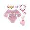 Girl Boho Flare Sleeve Bow Romper Toddler Clothing Baby Boutique Ruffle Jumpsuit