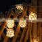 1M  10LED Warm White  led Rattan Ball  string light  Chandelier Nightlight for Garland Party Christmas