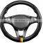 sports style carbon fiber steering wheel cover for Hyundai