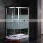 Shower Cabin Sliding Door Flat Curved Transverse Line Tempered Glass