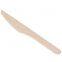 Compostable and biodegradable Individually Wrapped Wooden Knife16.5cm for travel FSC birch wood