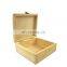 Hot sale customized packaging raw bamboo wood boxes with lock