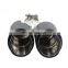 Original style 304 stainless steel 63mm dual carbon fiber exhaust