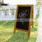 Rustic Wood Frame Free Standing Small double sided Blackboard For Restaurant