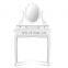 Muti-Functional Wooden Writing Desk LED light vanity dressing table