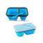 Bento Lunch Box, Collapsible and Leakproof Silicone Food Storage Containers, Kids Lunch Box