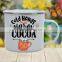 Custom print vintage tin imitation steel sublimation enamel cup