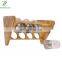 Hot selling bamboo revolving spice rack 16 jar home kitchen tabletop storage 4 tier