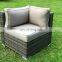 6pcs Outdoor Patio Garden PE Rattan Wicker Furniture, Sectional Sofa Set with Cushions,KD System
