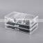 Large fancy acrylic desktop storage box acrylic jewelry makeup storage organizer stackable cosmetic organizer 4 drawers with lid