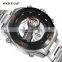 RISTOS 9369 Men Fashion Analog Quartz Digital Watch Business Stainless Steel Bands Charm Mens Formal Watches