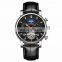 KINYUED J025 Automatic Watches Men Luxury Brand 2018 Mechanical Skeleton Watch Mens Moon Phase Calendar Sport Male Clock add Gif
