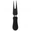 4 pieces Matte black stainless steel cheese slicer cheese knife set with TPR handle