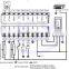 HSY-S215W 125khz 2000 Cards Wiegand Access Control Keypad 2 Doors Controller with IP68 Waterproof