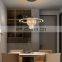 Glass Ball Chandeliers Design Hanging Lighting Simple Kitchen Room Decor Metal Pendant LED Lamp