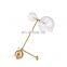 Modern Metal LED Table Lamp Double Head Glass Desk Light Art Decoration Gold Table Light