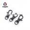 Well-designed Solid Trigger Ring Clip Black Swivel Snap Brass Hook