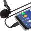 Professional Lavalier Lapel Microphone Omnidirectional Condenser Mic for iPhone Android Smartphone for Youtube Interview Video