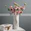 Hot sale Decorative Nordic Unique Multi-colored High Porcelain Ceramic Vase Pot Set with Artificial Flower Gift Home Decor